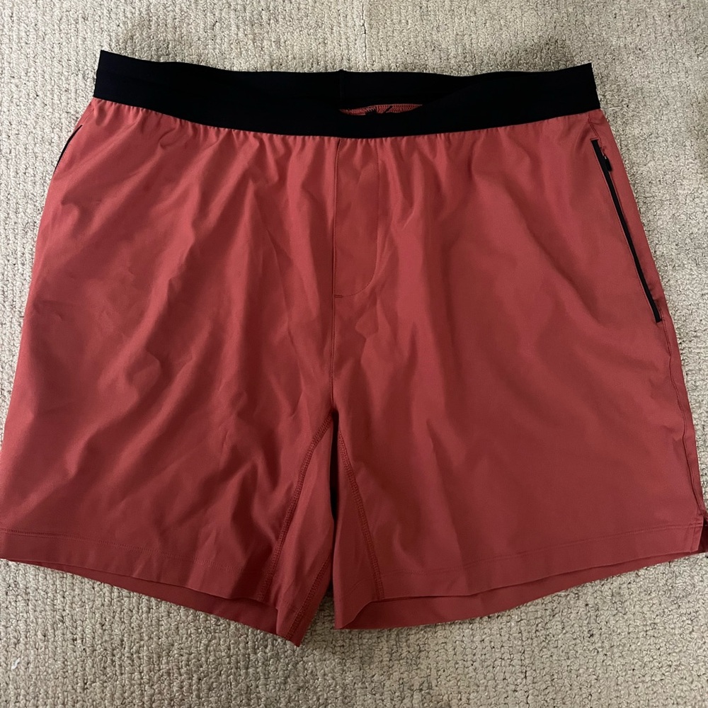 NEW Rhone Mako Tech Shorts XXL 7” Inseam Baked Clay Athletic Pockets
